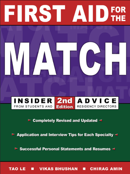 First Aid for the Match: Insider Advice From Students and Residency Directors